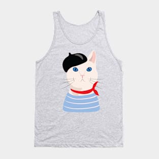 french cat Tank Top